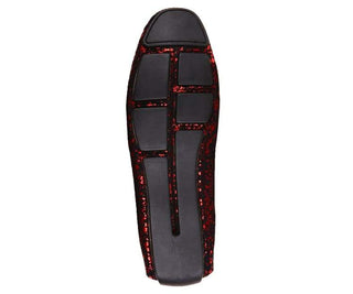 Monty Metallic Spatter Driver W/ Black Bit Driving Moccasins