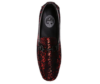 Monty Metallic Spatter Driver W/ Black Bit Driving Moccasins