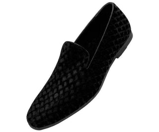 Fishman Printed Velvet Chinese Smoking Slipper Smoking Slippers Black / 10