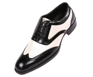 Lawson Two-Tone Metallic Black Smooth Lace Up Oxford Dress Shoe Oxfords Pearl / 10