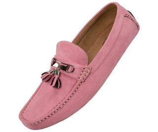 Dyer Tassel Driving Shoe Comfortable Microfiber Driver Casual Moccasin Driving Moccasins Pink / 10