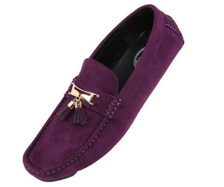 Dyer Tassel Driving Shoe Comfortable Microfiber Driver Casual Moccasin Driving Moccasins Purple / 10