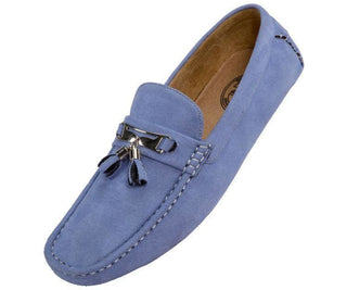 Dyer Tassel Driving Shoe Comfortable Microfiber Driver Casual Moccasin Driving Moccasins Sky Blue / 10