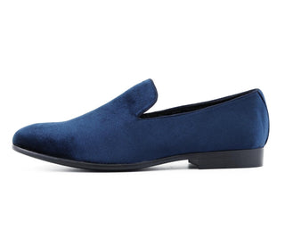 Velvet slippers for men best men's slip on dress shoes navy amali aries side
