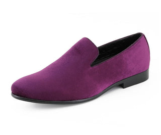 Velvet slippers for men best men's slip on dress shoes purple amali aries main