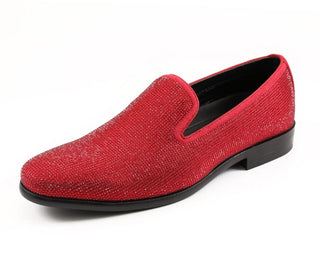 Mens sparkly mens dress shoes  red amali dazzle main