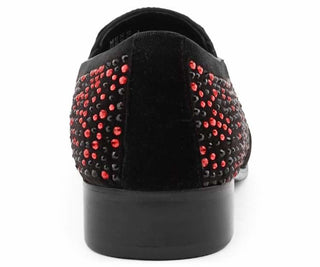 Bolano Desta Men's Dress Shoes, Designer Shoes for Men Mens Fashion Shoes, Slip On Shoes for Men Original Style with Jewels and Metal Tip, Style Desta