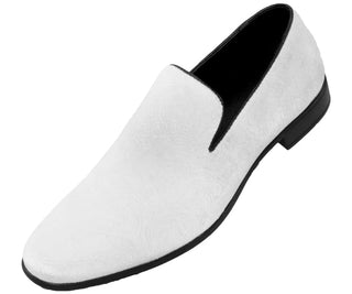 Jay Mens Velvet Smoking Slippers In Paisley Dress Shoes Smoking Slippers White / 10